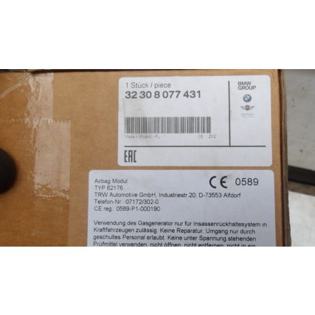 [GYÁRI ÚJ] BMW G20/G21/G22 KORMÁNY M" LÉGZSÁK 8077431