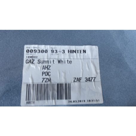 [GYÁRI BONTOTT] OPEL ZAFIRA C  HÁTSÓ LÖKHÁRÍTÓ 13300719