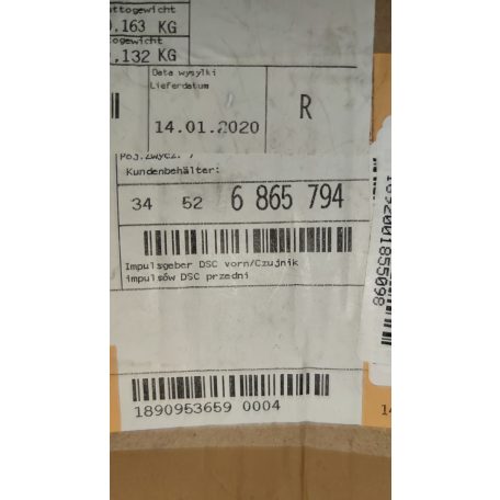 (GYÁRI ÚJ) BMW DSC szenzor első 