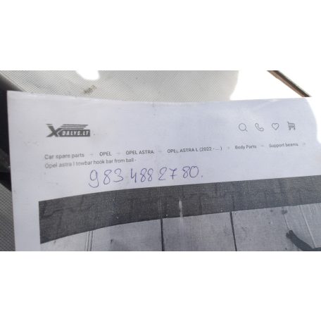 GYÁRI BONTOTT] OPEL ASTRA L 2022 VONÓHOROG 983 488 27 80