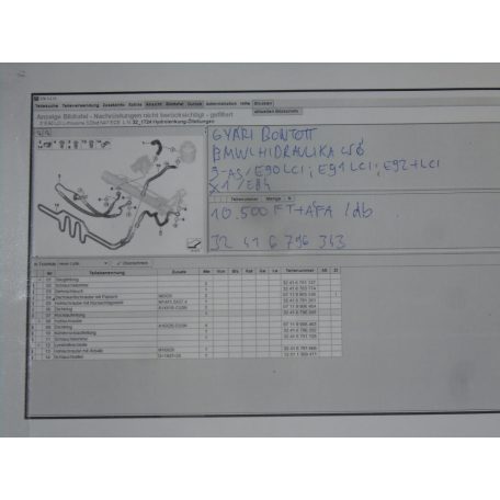 [GYÁRI BONTOTT] BMW - HIDRAULIKA CSŐ - 3-AS -/E90 LCI/E91 LCI/E92+LCI/; X1 -/E84/ -| 6796343 |
