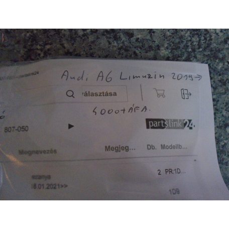 [GYÁRI ÚJ] Lökhárítótartó - Audi A6 Limuzin (2019-től)