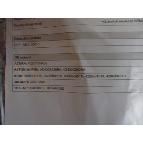 [GYÁRI ÚJ] Brembo fékbetétszett