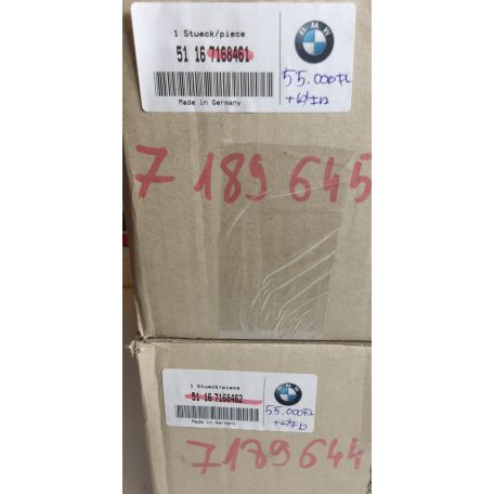 (ÁR/DB)[GYÁRI ÚJ] BMW JOBB / BAL OLDALI TÜKÖRSZERKEZET (4 PIN) | 5-ÖS E60 LCI / E61 LCI | 51 16 7189645  / 51 16 7189644