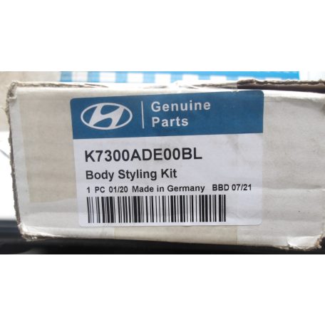[GYÁRI ÚJ] HYUNDAI I10 PHANTOM BLACK KÜLSŐ DÍSZLÉC SZETT K7300ADE00BL