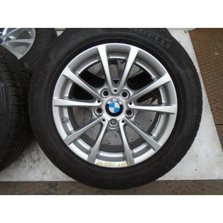 [GYÁRI HASZNÁLT] BMW alufelni gumival - 3-as / F30+LCI, F31+LCI, 4-es/ F36 Grancoupé +LCI 7JX16 ET:31 V-Speiche 390  Pirelli Cinturato P7 /205/60R16 92W, Dot: 3215, / , RSC