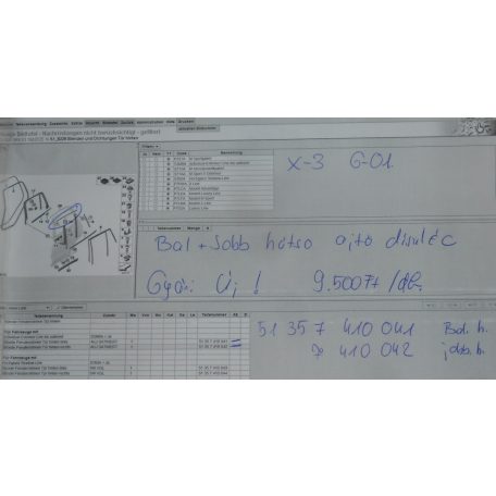 ÁR/DB! (2DB!) [GYÁRI ÚJ] BMW - AJTÓ DÍSZLÉC - BAL + JOBB HÁTSÓ - X3 / G01 - 51357410041 (BAL) + 51357410042 (JOBB) 