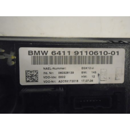 ÁR / DB [GYÁRI BONTOTT] BMW - KLÍMAVEZÉRLŐ PANEL | E87, E90 / 1-ES, 3-AS| 6958536, 9110610