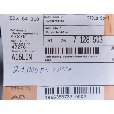 [GYÁRI ÚJ] BMW MOTOR ALSÓ BURKOLAT | 1-ES / 3-AS   | 51 75 7128503