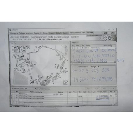 ÁR/DB [GYÁRI BONTOTT] BMW - KLÍMACSŐ - 1-ES -/E81/E82/E87 LCI/- |CSZ.: 9223322|