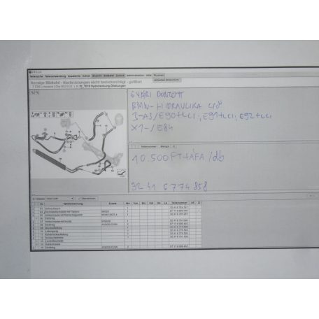 [GYÁRI BONTOTT] BMW - HIDRAULIKA CSŐ - 3-AS -/E90+LCI/E91+LCI/E92+LCI/; X1 -/E84/ -| 6774858 |