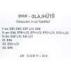   [GYÁRI BONTOTT] BMW - OLAJHŰTŐ HŐCSERÉLŐ - 1-es; 3-as; 5-ös; X1; X3; Z4 - | 11 42 7508967