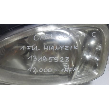  [GYÁRI BONTOTT] OPEL CORSA C BAL OLDALI FÉNYSZÓRÓ 13195923 1FÜL HIÁNYZIK