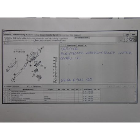 BMW E65/E66 elektromos kormányoszlop motor