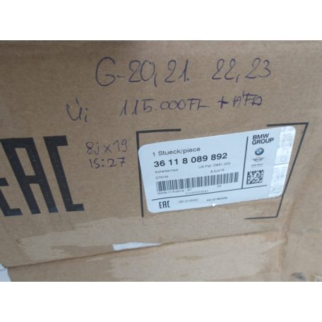 (1DB)[GYÁRI ÚJ] BMW FELNI | 3-AS G20 +LCI / G21+ LCI /G22/G23I |8JX19