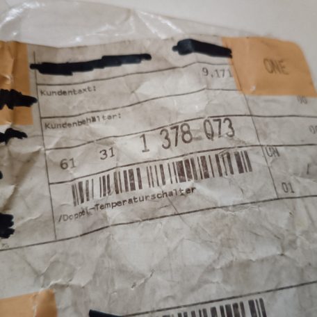 (GYÁRI ÚJ) BMW Kapcsoló 3' E30 / E36 / 5' E28 / E34 / 6' E24 /7' E32 / 8' E31 / Z3 E36