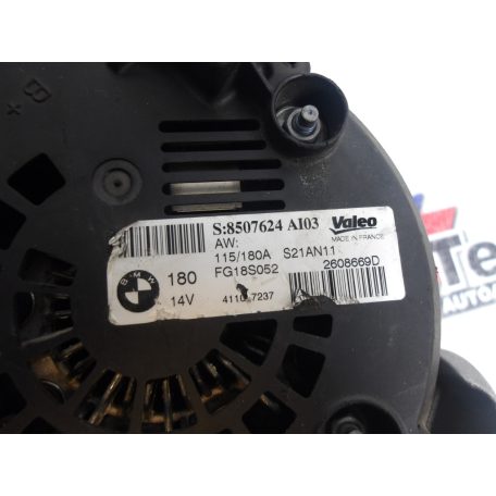 [GYÁRI BONTOTT] BMW - GENERÁTOR - 150 A - 14V -  3-AS , X1 , X3 / E90 - CIKKSZÁM: 8507623 ; ÚJ CIKKSZÁM: 8507624 