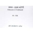 [GYÁRI BONTOTT] BMW - EGR HŰTŐ - X3 - F25 - 11 71 8596445