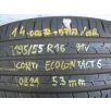   ÁR/DB! [GYÁRI HASZNÁLT] NYÁRI GUMI GARNITÚRA - 195/55R16 - 91V - CONTINENTAL - ECOCONTACT6 - DOT: 0821 - 5.3MM
