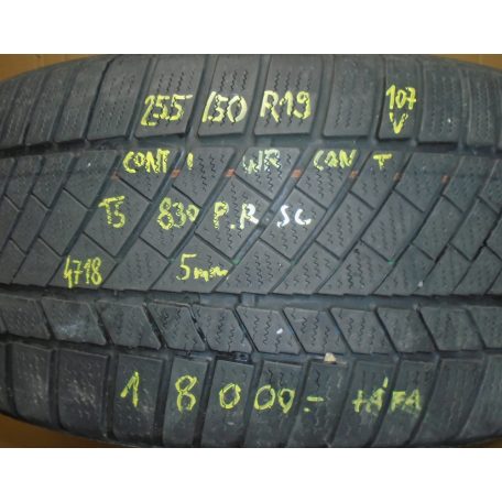 2 DARAB! ÁR/DB! [GYÁRI BONTOTT] TÉLI GUMI - 255 / 50 R19 - 107V - CONTINENTAL CONTIWINTERCONTACT TS830P - RSC ; DOT: 4718 ; 5MM - 