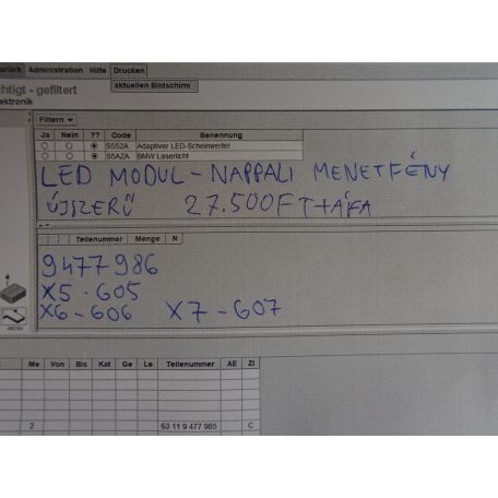 [GYÁRI ÚJSZERŰ] BMW - LED modul - Nappali menetfény - X5 ; G05 ; X6 ; G06 ; X7 ; G07 