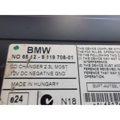[GYÁRI BONTOTT] BMW CD LEJÁTSZTÓ - AUDIO EGYSÉG | 7-ES E65/E66  |65 12 9119708
