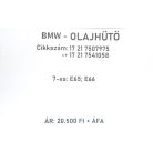 [GYÁRI BONTOTT] BMW - OLAJHŰTŐ HŐCSERÉLŐ - 7-es: E65; E66 - | N73 | 17 21 7541058