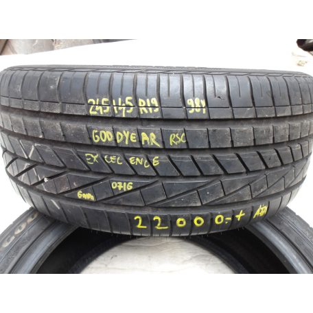 (2DB ÁR/DB)[GYÁRI HASZNÁLT] GOODYEAR EXCELLENCE RSC | 245/45R19 98Y DOT: 0716 | 6MM
