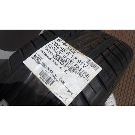  1DB[GYÁRI ÚJ DUNLOP SPORT 205/55R17 NYÁRI GUMI DOT4916