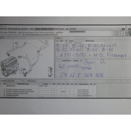 [GYÁRI ÚJ] BMW Vízpumpa | 1-es/ 3-as / Z4 / M3 | 1,8D-3,0D 