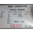 [GYÁRI BONTOTT, KIS SÉRÜLT] BMW - GENERÁTOR - 150 A - 14V - 1-ES ; 3-AS ; 5-ÖS ; X1 ; X3 ; Z4 / E81 ; E82 ; E87+LCI ; E88 ; E46 ; E90+LCI; E91+LCI; E92+LCI , E93+LCI; E60 LCI ; E84; E83+LCI; E85 - CIKKSZÁM: 7532966 