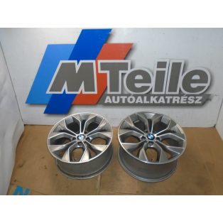   ÁR/DB! [GYÁRI HASZNÁLT] 2DB  BMW ALUFELNI 19" - Y-SPEICHE 608 - X3 ; X4 / F25 ; F26 (EGYIK ELSŐ MÁSIK HÁTSÓ!)