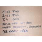 [GYÁRI BONTOTT, ÚJSZERŰ] BMW - KILOMÉTER ÓRA , BENZINES - 1-ES ; 2-ES ; Z4 / F40 ; F44 ; G29