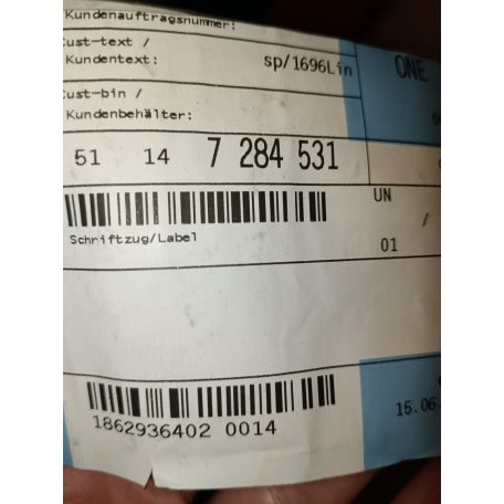 (GYÁRI ÚJ) BMW Öntapadós matrica "530 i" 5-ös sorozat F11+LCI