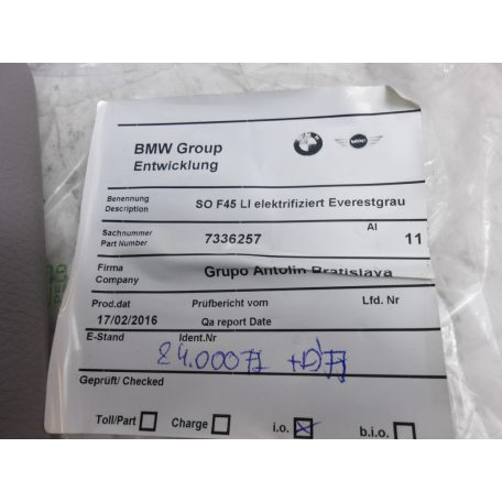 [GYÁRI ÚJ] BMW NAPELLENZŐ | 1-ES F40 F70 / 2-ES F45+LCI | 51 16 7336257