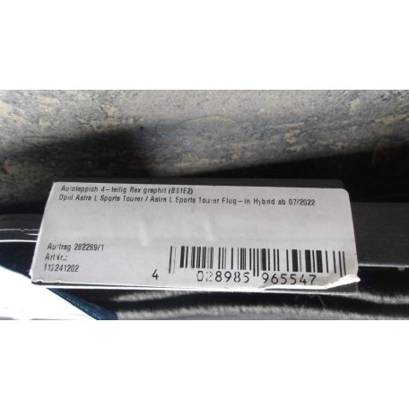 [GYÁRI ÚJ] OPEL ASTRA L SPORT TOURER  SZŐNYEG SZETT