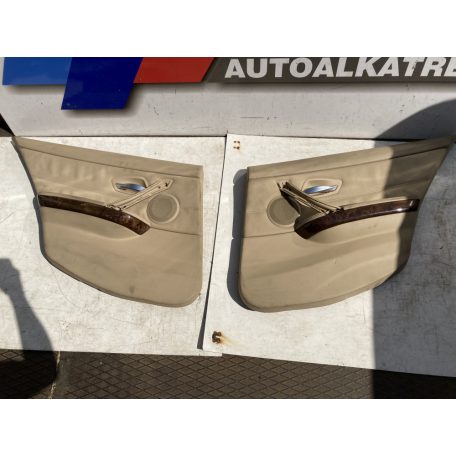 BMW ajtókárpit pár HÁTSÓ / 3-as sorozat / E90,  BÉZS színű Hangszórós