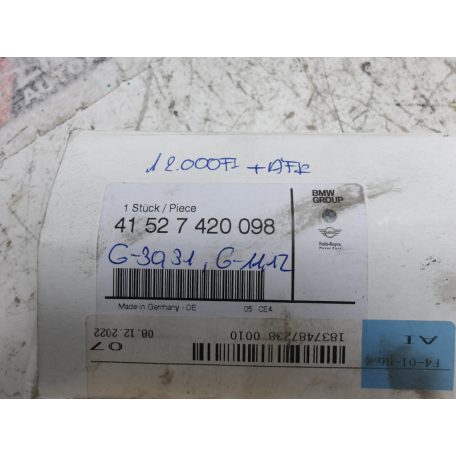 [GYÁRI ÚJ] BMW JOBB OLDALI AJTÓ ZSANÉR  |  7-ES G11; G12 | 41 52 7420098