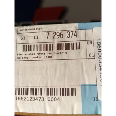 (GYÁRI ÚJ) BMW Lökhárító záróelem/léc 3-as sorozat F30 / F31