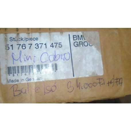 [GYÁRI ÚJ] MINI - BAL ELSŐ TÖMÍTÉS - CABRIO - 51767371475