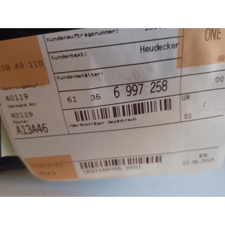 (GYÁRI ÚJ) BMW Eszköztartó csomagtartóba 1-es sorozat F20+LCI / F21+LCI