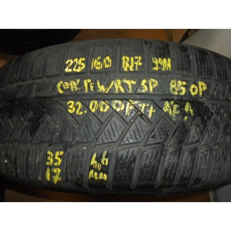 ár/db! [UTÁNGYÁRTOTT HASZNÁLT] DEZENT ALUFELNI SZETT 17"  TÉLI GUMIVAL - 225/60R17 - 99H - CONTINENTAL CONTIWINTERSPORT 850P - DOT: 3517 - 4,6mm - 