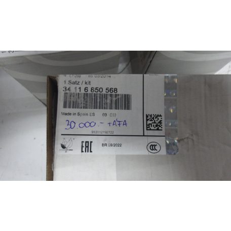 (GYÁRI ÚJ) BMW ELSŐ FÉKBETÉT SZETT F20/F30 6850568