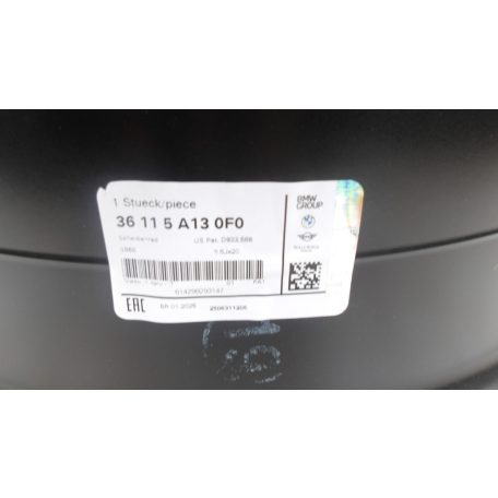 [GYÁRI ÚJ]BMW FELNI G26 LA wheel double spoke 868M 8.5JX20 ET35 5A130F0 