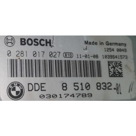 [GYÁRI BONTOTT] BMW - MOTORVEZÉRLŐ MODUL - 1,6D ; 1,8D - 3-AS / E90 LCI ; E91 LCI - 8510832