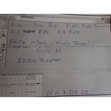 [GYÁRI ÚJ] BMW - Kardán szilent "Hardy tárcsa" / 1-es , 3-as E-s, F10, F11 Benzines, X1 E84, X3 F25
