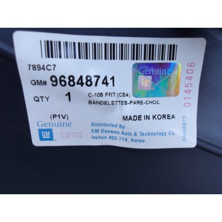  [GYÁRI ÚJ] OPEL ASTRA 2007- Első lökháritó 96848741