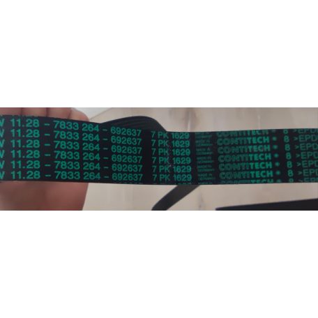 (GYÁRI ÚJ) BMW Hosszbordás szíj 5-ös sorozat E39 / 7-es sorozat E38 / 8-as sorozat E31