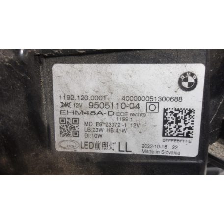 [GYÁRI BONTOTT] BMW G22/G23 JOBB OLDALI LED BLACK LINE FÉNYSZÓRÓ 9505110