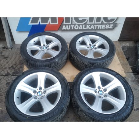 ÁR / DB [GYÁRI HASZNÁLT] BMW - X5 ALUFELNI SZETT (KÉT SZÉLES) | E75 | 255/50R19 - BRIDGESTONE DUELER H/P RSC (DEFEKTTŰRŐ) | 5mm | NYÁRI | 